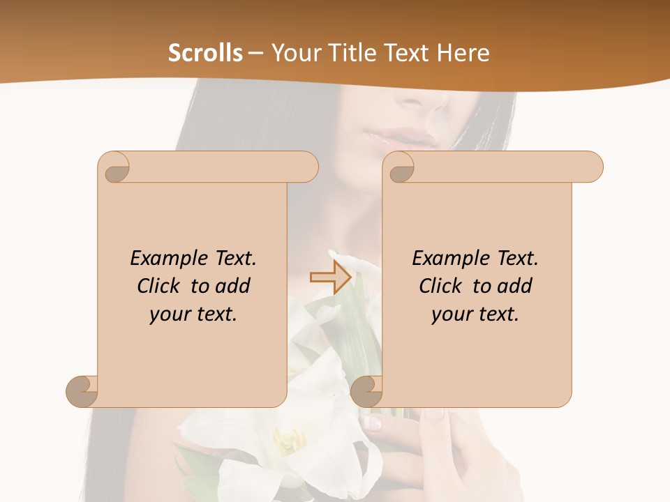 Flowers Skin Sensuality PowerPoint Template
