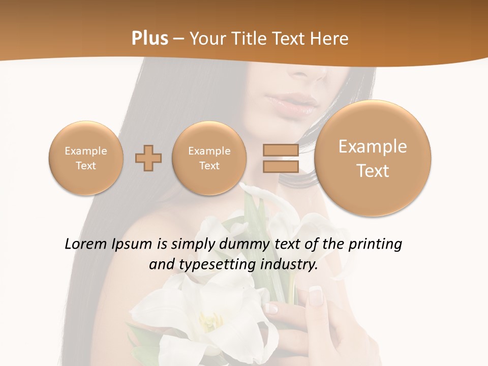 Flowers Skin Sensuality PowerPoint Template