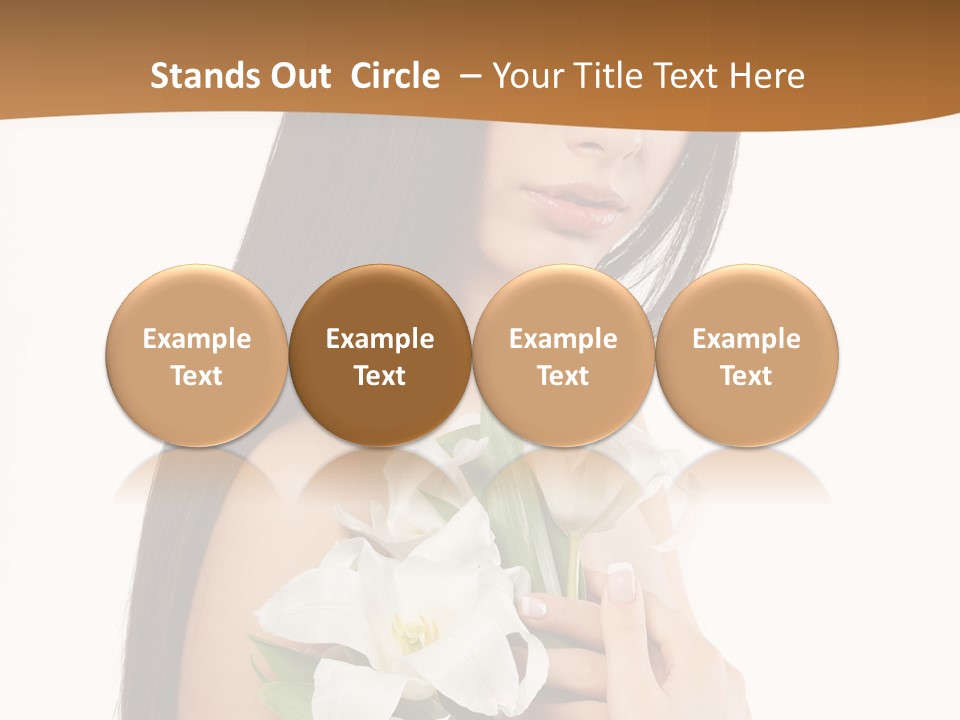 Flowers Skin Sensuality PowerPoint Template