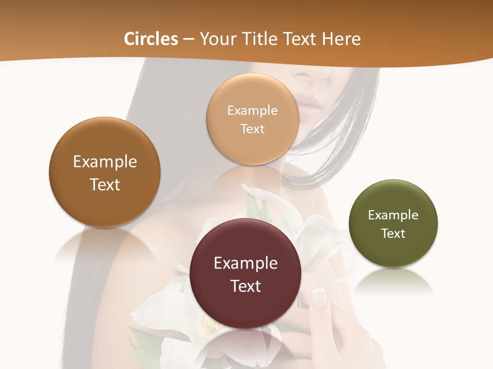 Flowers Skin Sensuality PowerPoint Template