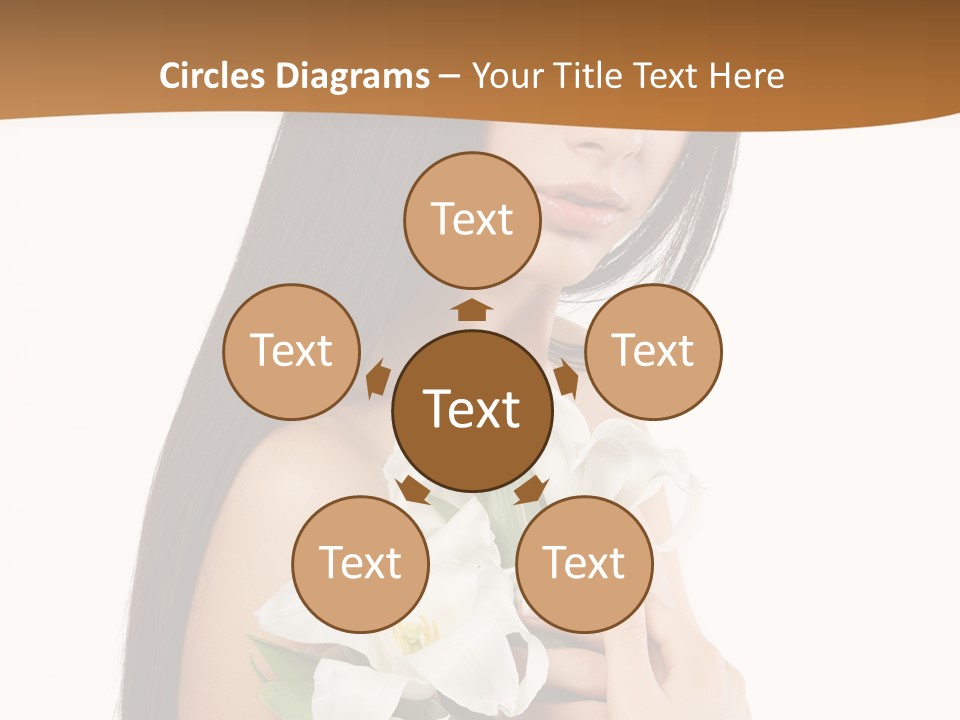 Flowers Skin Sensuality PowerPoint Template