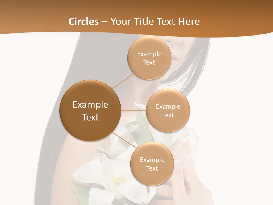 Flowers Skin Sensuality PowerPoint Template