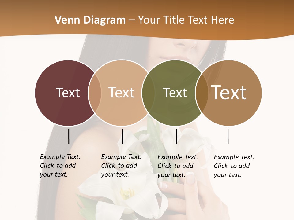 Flowers Skin Sensuality PowerPoint Template