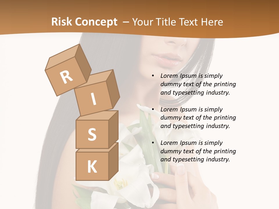 Flowers Skin Sensuality PowerPoint Template