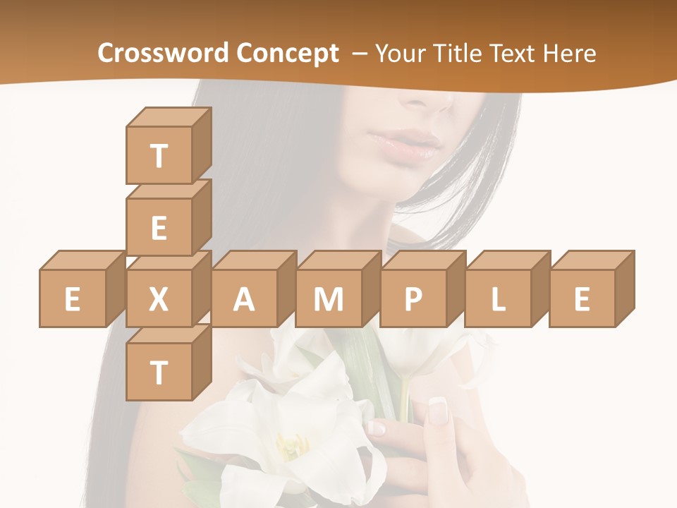 Flowers Skin Sensuality PowerPoint Template