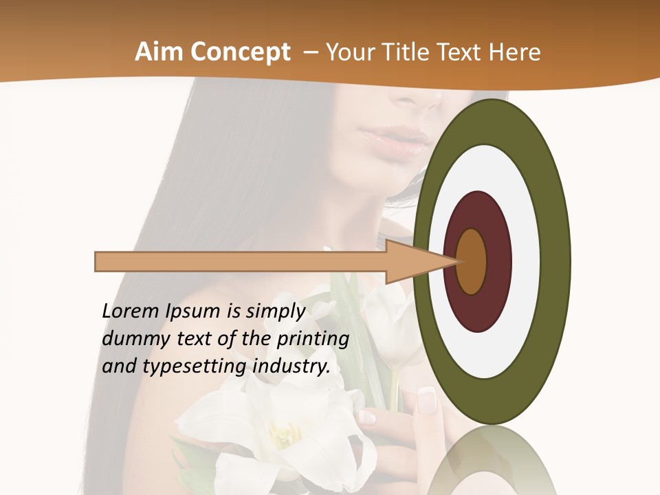 Flowers Skin Sensuality PowerPoint Template