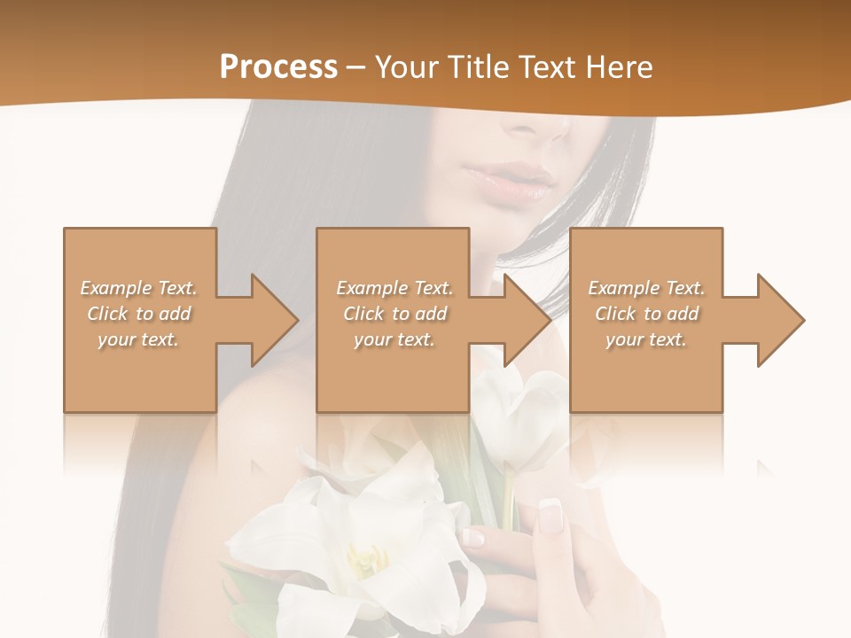Flowers Skin Sensuality PowerPoint Template