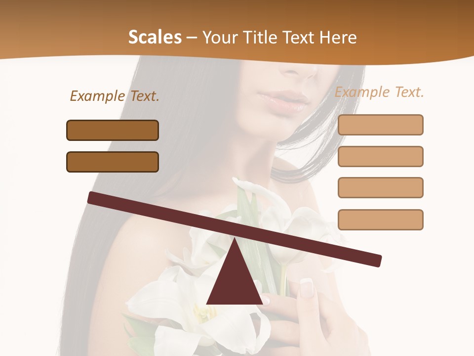 Flowers Skin Sensuality PowerPoint Template