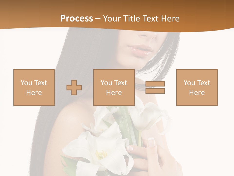 Flowers Skin Sensuality PowerPoint Template