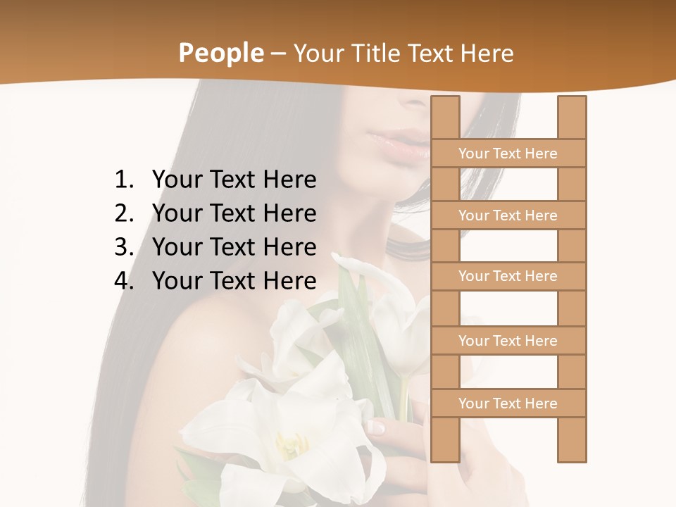 Flowers Skin Sensuality PowerPoint Template