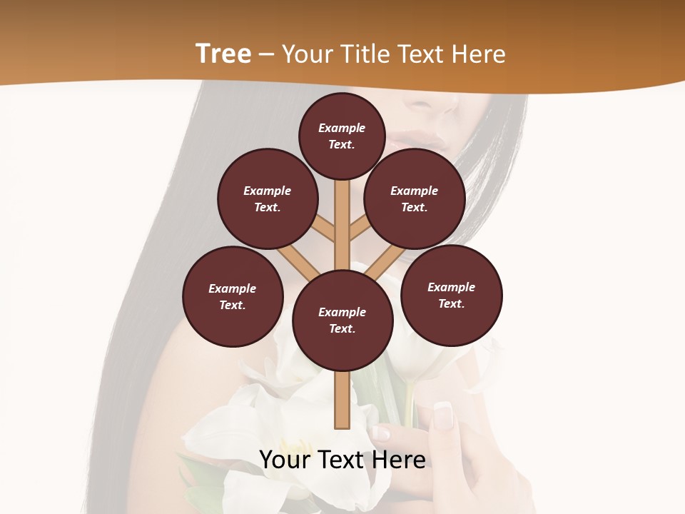 Flowers Skin Sensuality PowerPoint Template