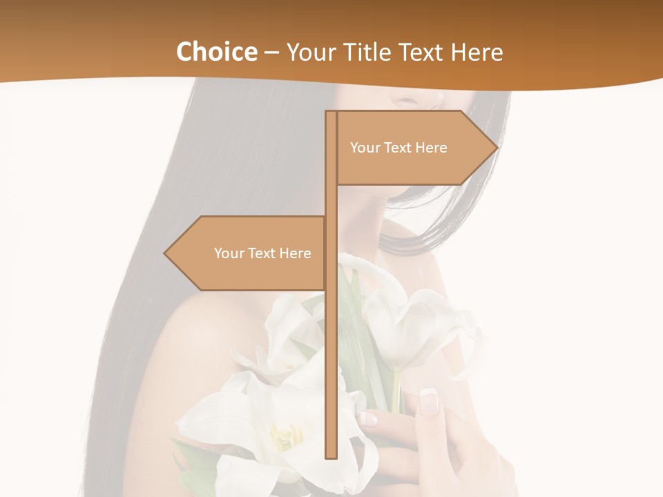 Flowers Skin Sensuality PowerPoint Template