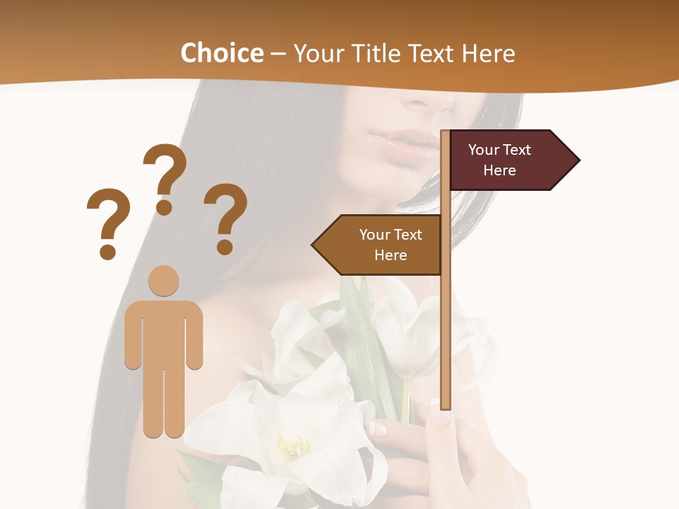 Flowers Skin Sensuality PowerPoint Template