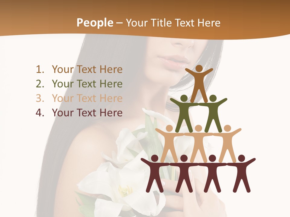 Flowers Skin Sensuality PowerPoint Template