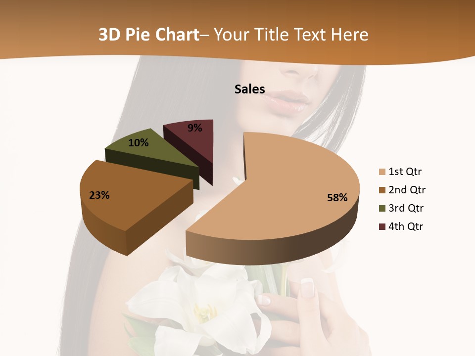 Flowers Skin Sensuality PowerPoint Template