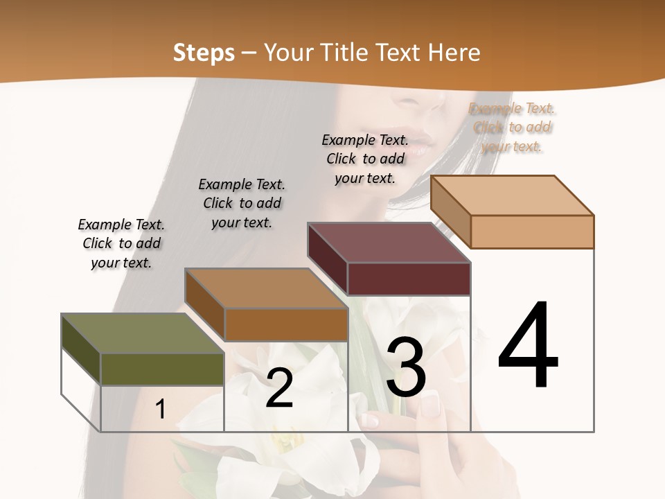 Flowers Skin Sensuality PowerPoint Template