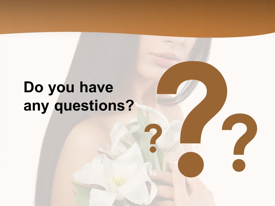 Flowers Skin Sensuality PowerPoint Template