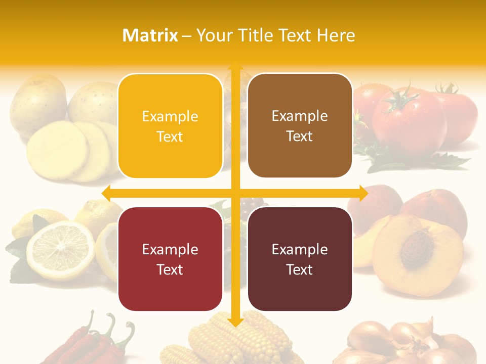 Fruits And Vegetables Page Border PowerPoint Template