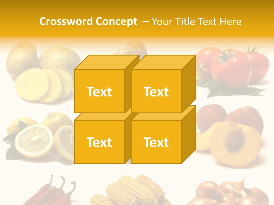 Fruits And Vegetables Page Border PowerPoint Template