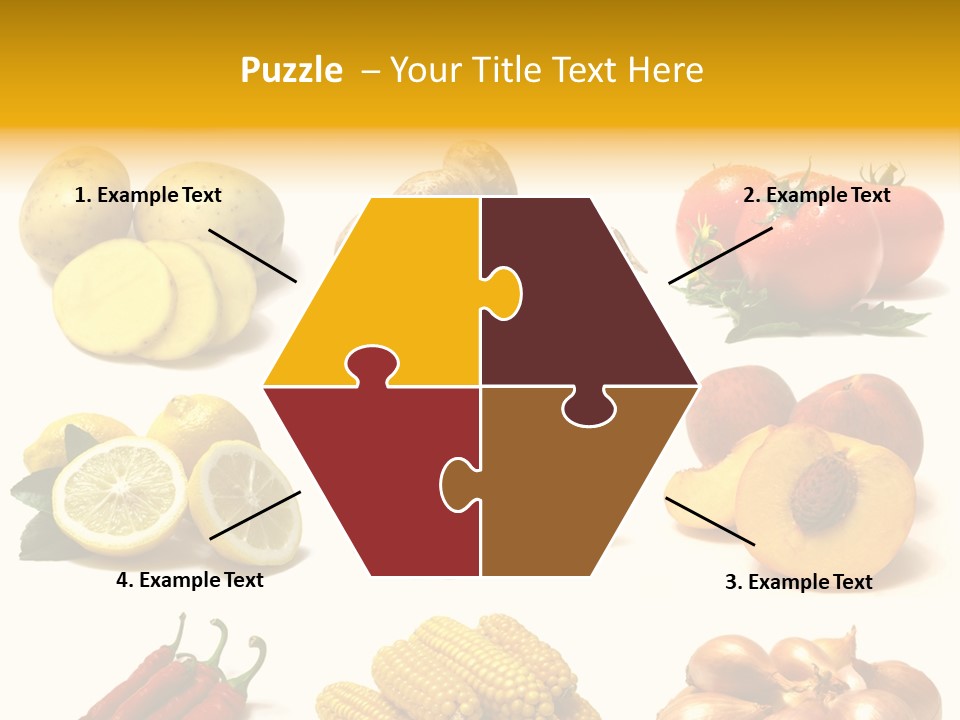 Fruits And Vegetables Page Border PowerPoint Template