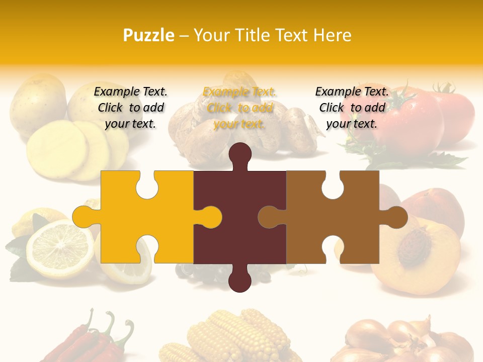 Fruits And Vegetables Page Border PowerPoint Template