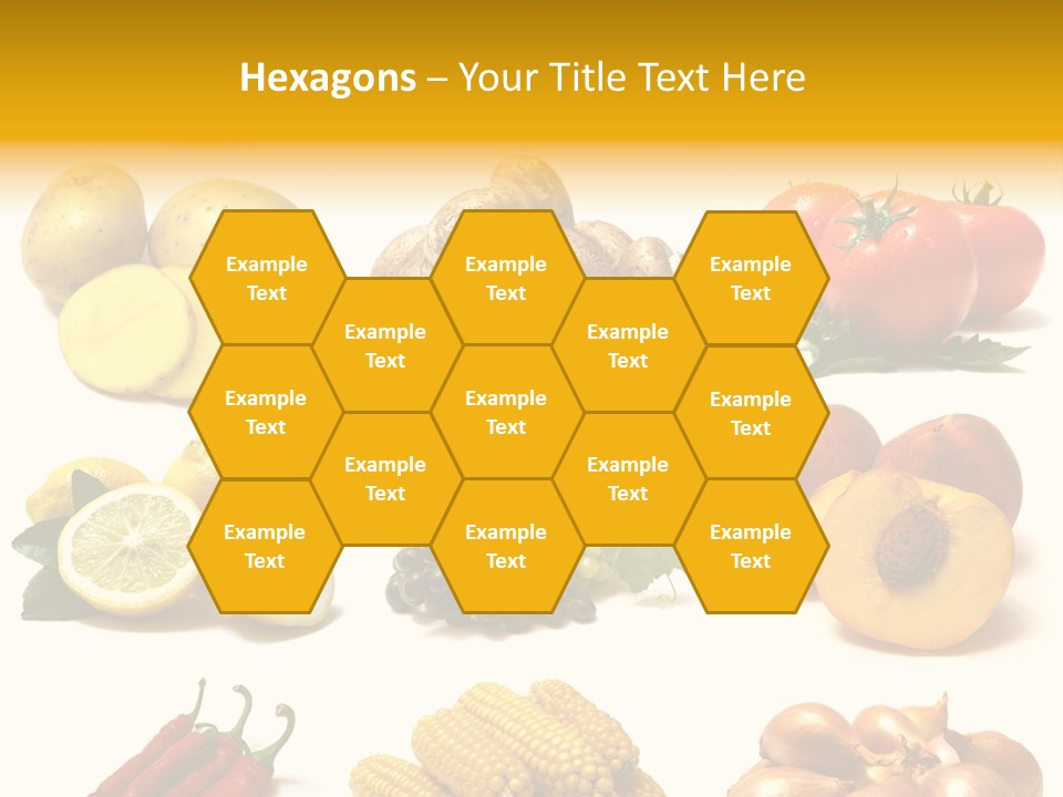 Fruits And Vegetables Page Border PowerPoint Template