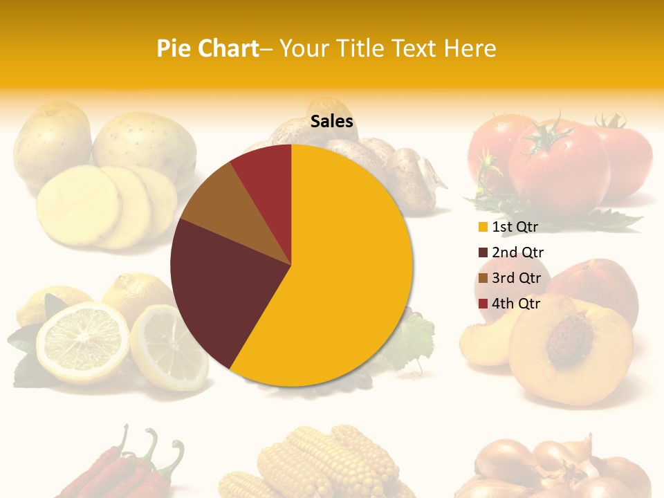 Fruits And Vegetables Page Border PowerPoint Template