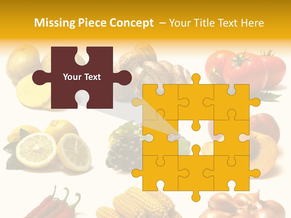 Fruits And Vegetables Page Border PowerPoint Template