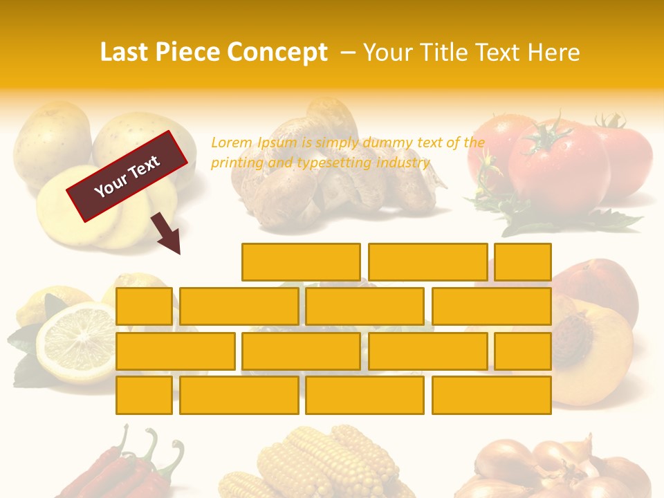 Fruits And Vegetables Page Border PowerPoint Template