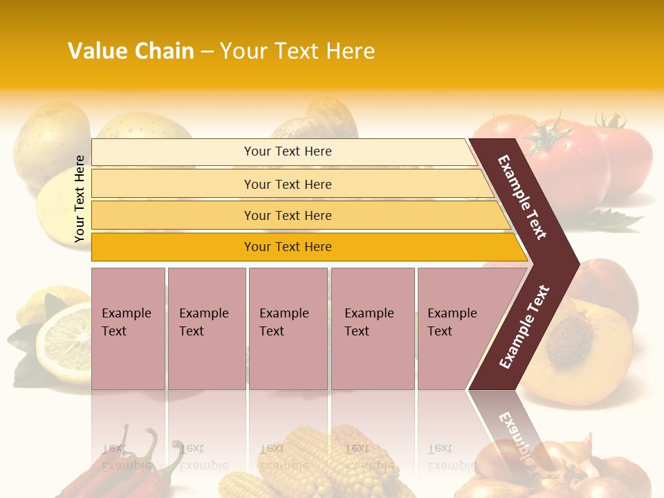 Fruits And Vegetables Page Border PowerPoint Template