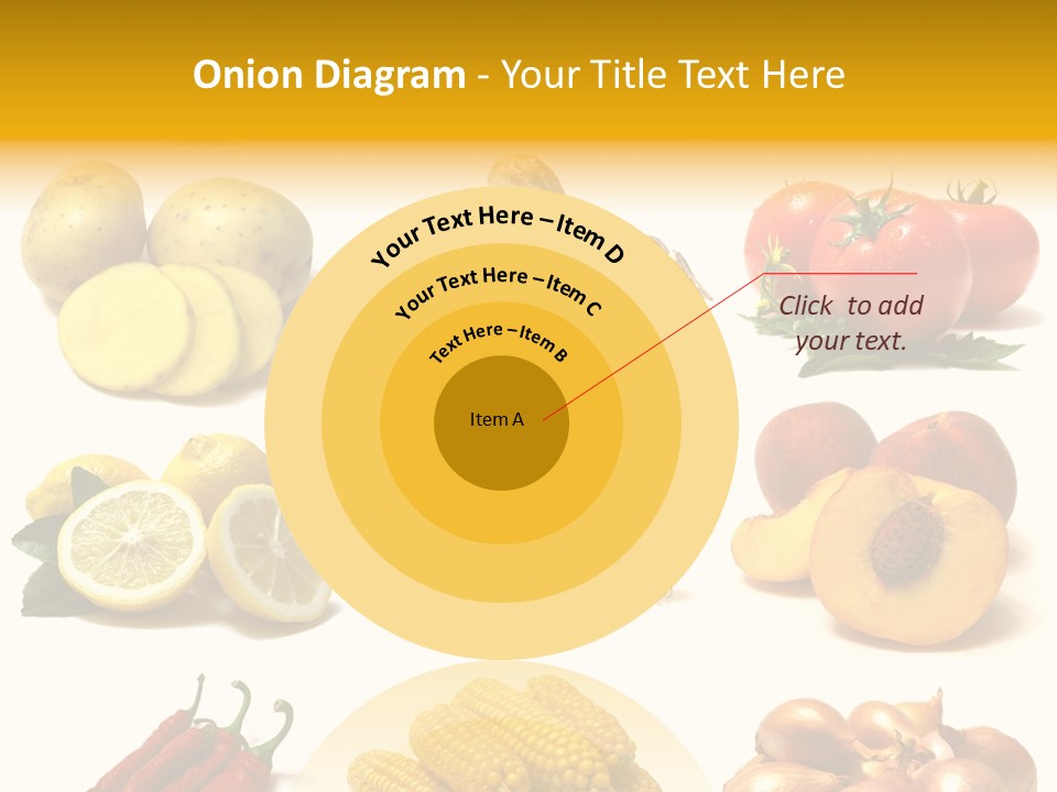 Fruits And Vegetables Page Border PowerPoint Template