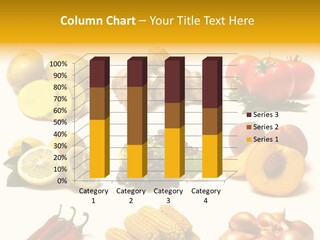 Fruits And Vegetables Page Border PowerPoint Template