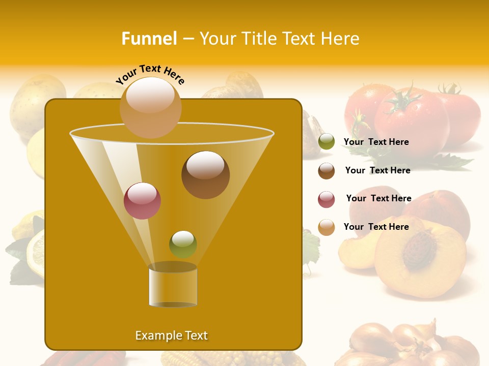 Fruits And Vegetables Page Border PowerPoint Template