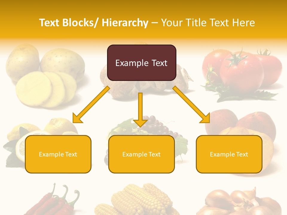 Fruits And Vegetables Page Border PowerPoint Template