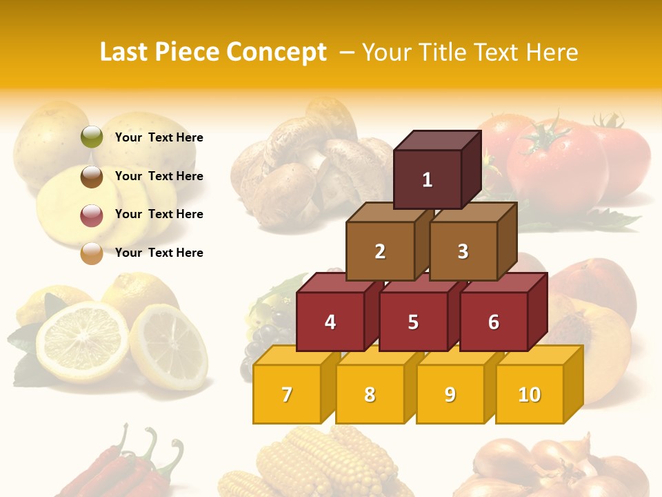 Fruits And Vegetables Page Border PowerPoint Template