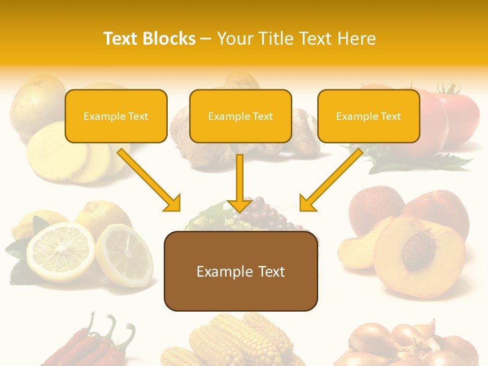 Fruits And Vegetables Page Border PowerPoint Template