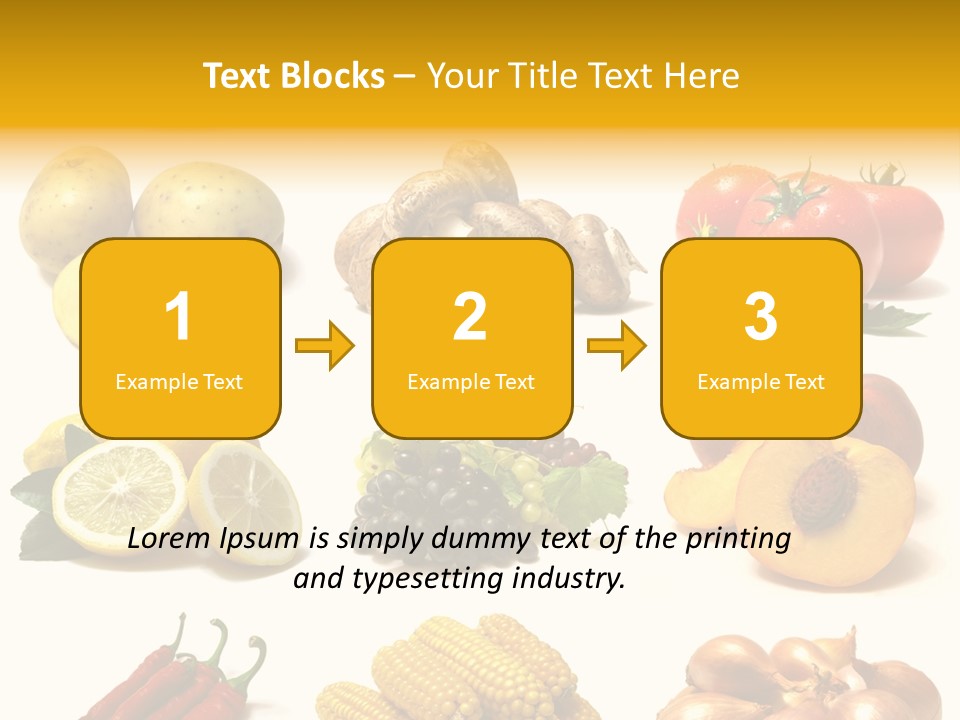 Fruits And Vegetables Page Border PowerPoint Template