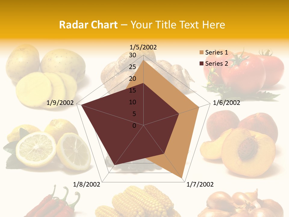 Fruits And Vegetables Page Border PowerPoint Template