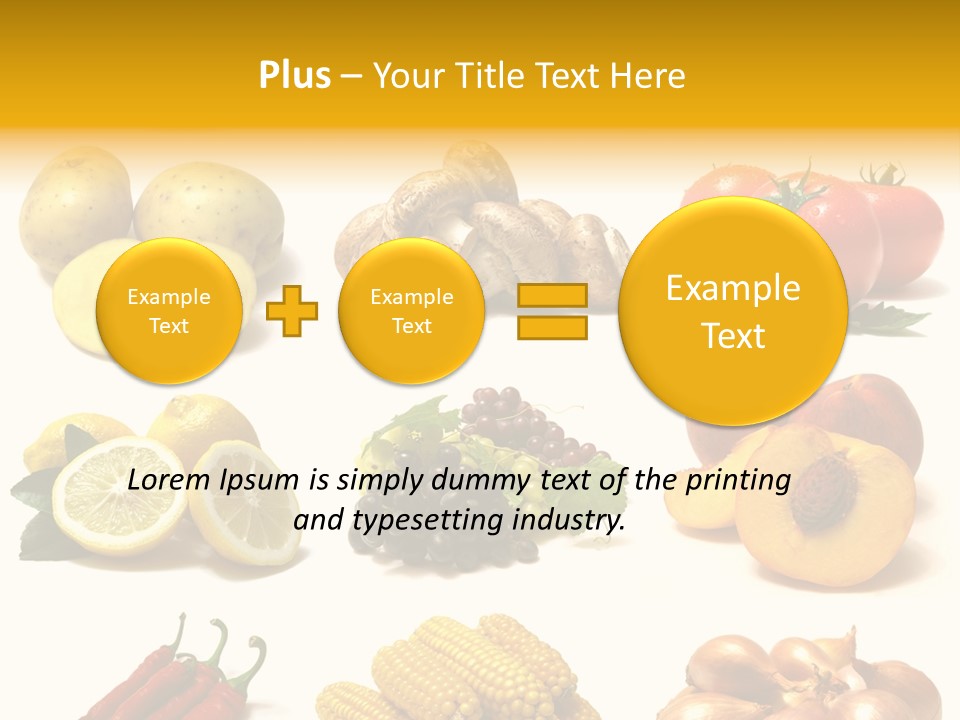Fruits And Vegetables Page Border PowerPoint Template