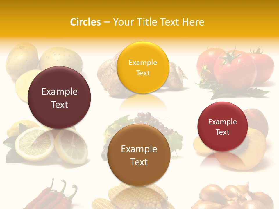 Fruits And Vegetables Page Border PowerPoint Template