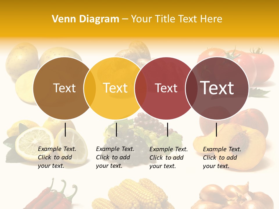 Fruits And Vegetables Page Border PowerPoint Template
