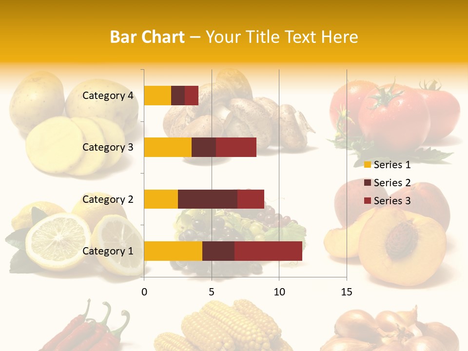 Fruits And Vegetables Page Border PowerPoint Template