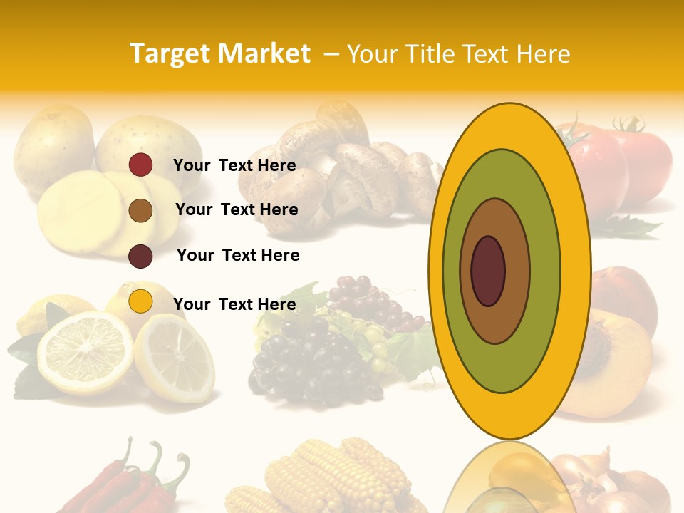 Fruits And Vegetables Page Border PowerPoint Template