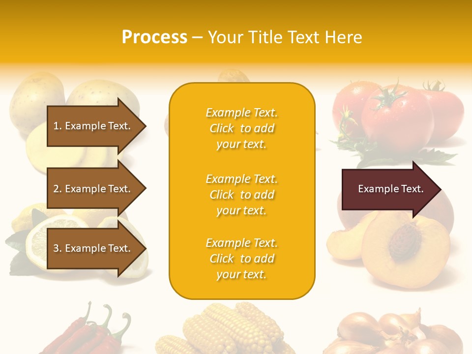 Fruits And Vegetables Page Border PowerPoint Template