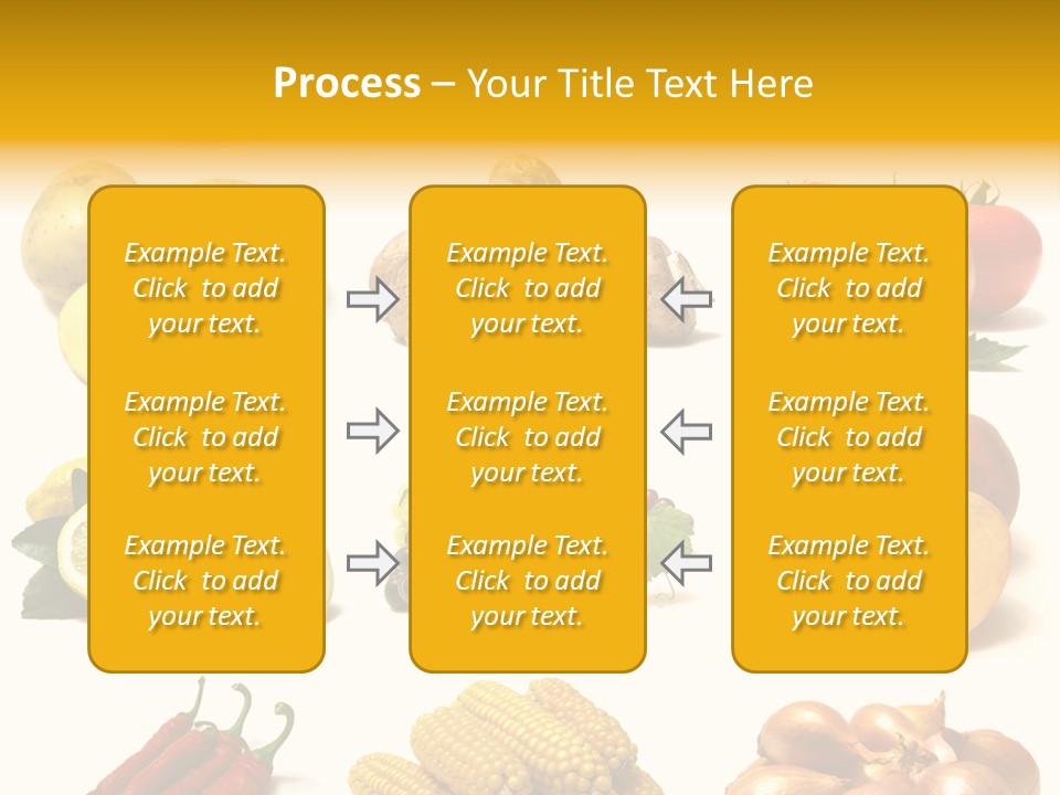 Fruits And Vegetables Page Border PowerPoint Template