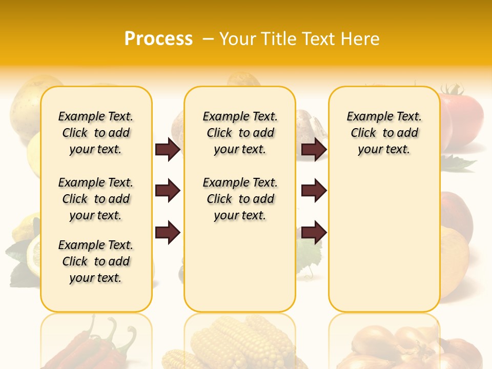 Fruits And Vegetables Page Border PowerPoint Template