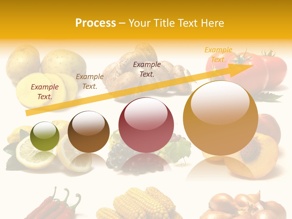 Fruits And Vegetables Page Border PowerPoint Template