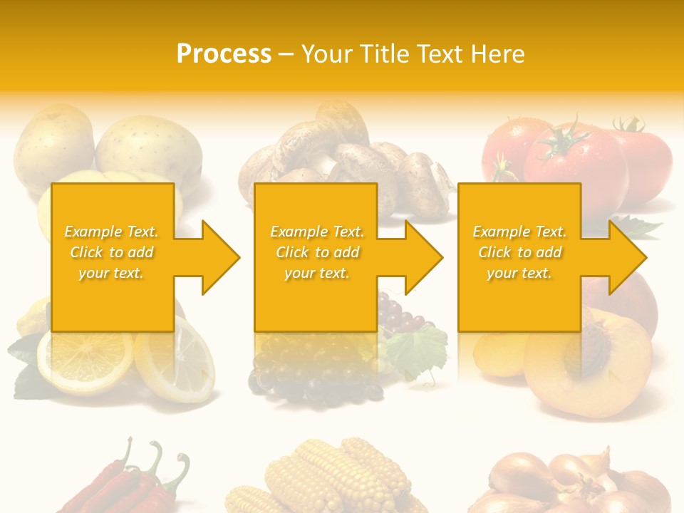 Fruits And Vegetables Page Border PowerPoint Template