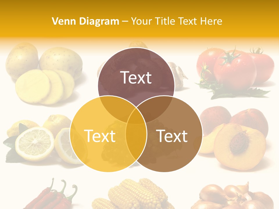 Fruits And Vegetables Page Border PowerPoint Template