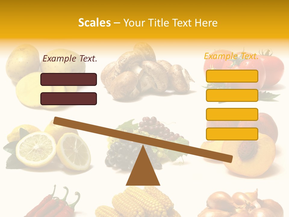 Fruits And Vegetables Page Border PowerPoint Template